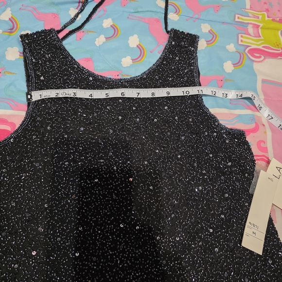 Scala Glittering Black Tank Top - Picture 14 of 16